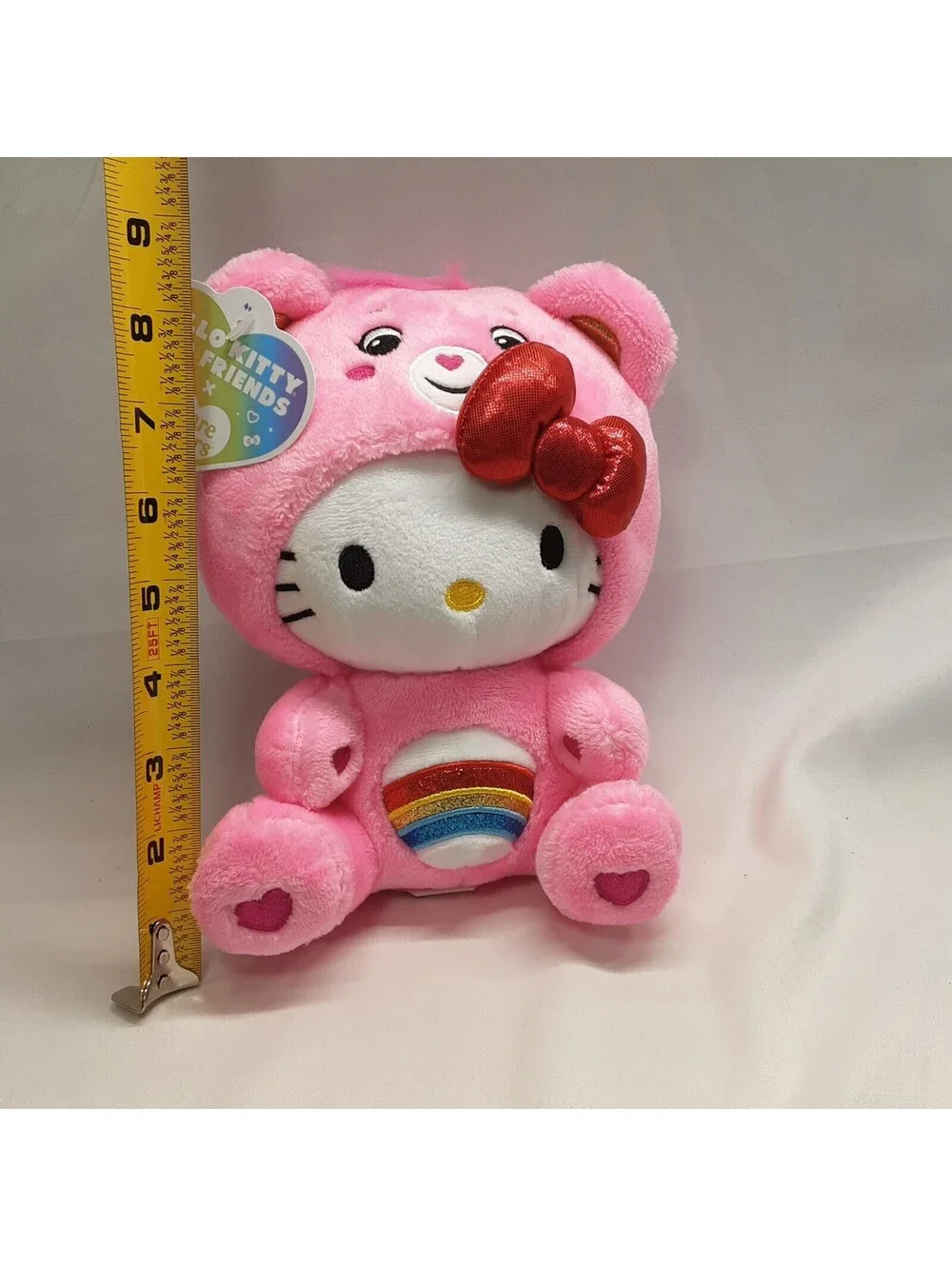 Hello Kitty and Friends - Care Bears Hello Kitty Cheer Bear - 8 inch